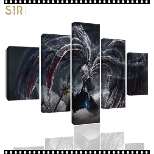 Bleach Wall Art 5 Pieces Canvas Painting Poster Pictures Home Decor Living Room HD Printed Game Poster Anime Wall Art