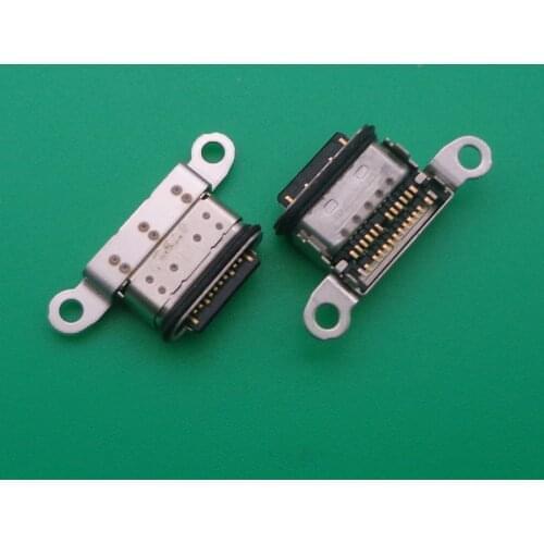 10pcs usb connector TYPE C 24pin jack socket power charging port replacement 24 pin tail for Huawei
