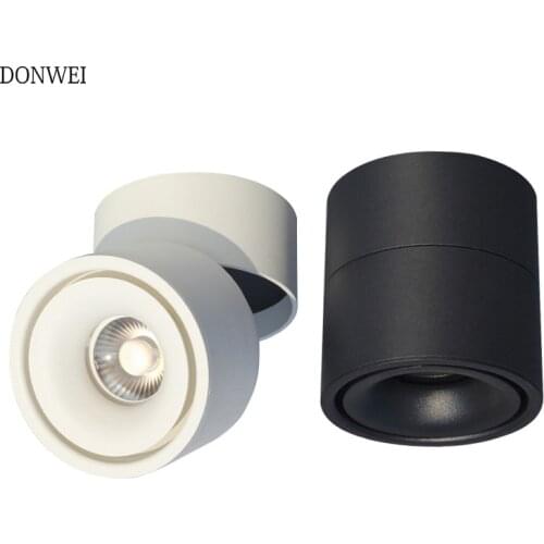 85-265V 5W/7W/10W/12W COB LED surface mounted Ceiling lamp Foldable and 360 degree Rotatable COB background spot light