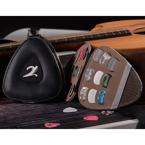 PICKPAL Guitar Pick Holder Bag with 24Pcs Acoustic Guitar Colorful Picks Guitar Accessories for Electric Guitar Acoustic Guitar