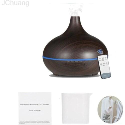 550ml Remote Control Aroma Air Humidifier Essential Oil Diffuser Aromatherapy Electric Ultrasonic Cool Mist Maker Aroma Lamp