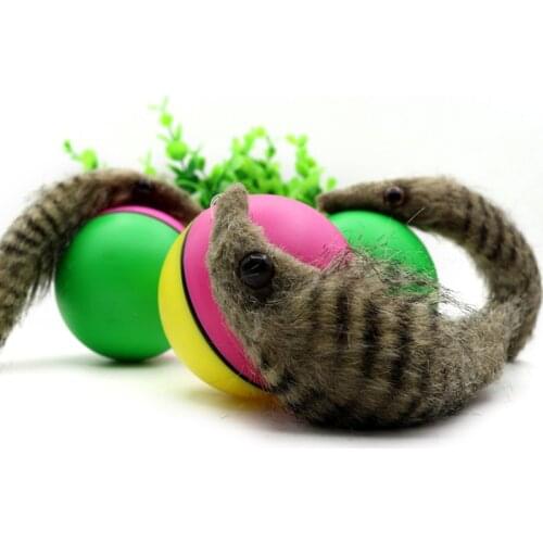 Funny Pet Dog Cat Toy Electric Beaver Weasel Rolling Ball Toy Pet Supplies for Puppy Dogs Moving Toys New