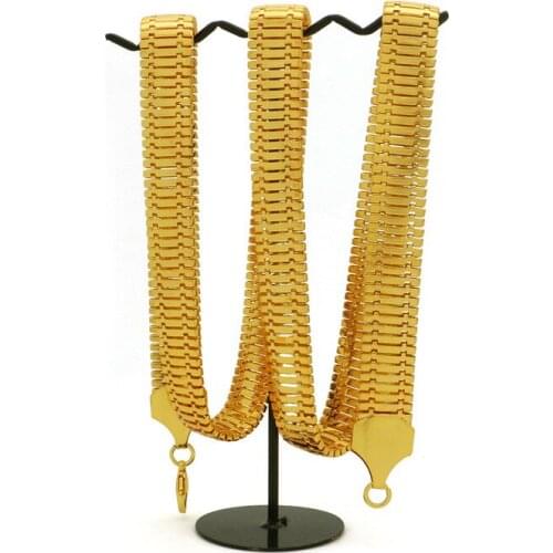 Gold Hip-hop Pole-chain Snake Chains Necklace Wholesale Jewelry Necklace for Women Men Rock Band Jewelry