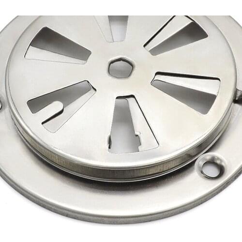 1pc Durable Damper Air Vent Adjustable Dryer Thermostat Oven Exhaust Air Vent Material is Stainless steel