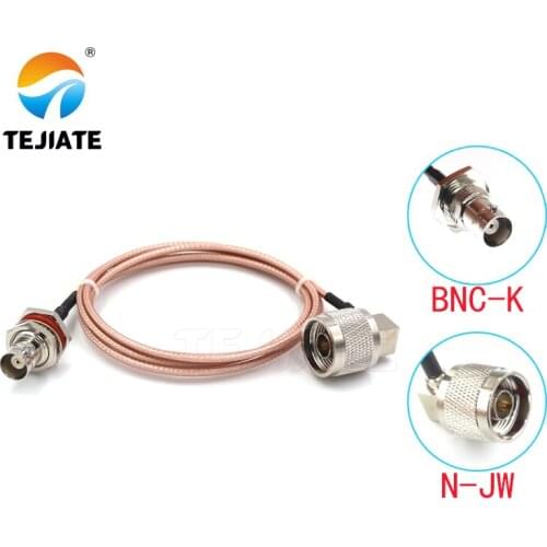 1PCS TEJIATE Adapter Cable N To BNC Type NJW Convert BNCK 8-90CM 1M 1.5M 2M Length Connector RG316 Wire