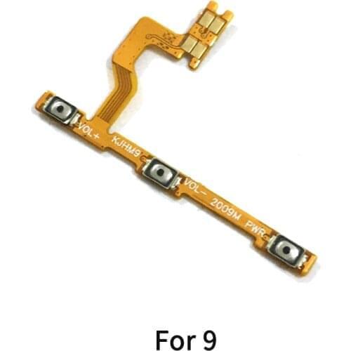 10PCS For Xiaomi Redmi 9 / 9A / 9C / 9T Power Volume Button Flex Cable Side Key Switch ON OFF Control Button Repair Parts