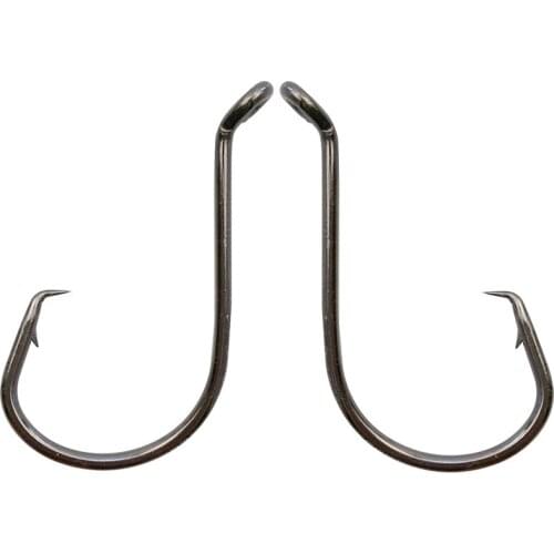 180pcs 7384 High Carbon Steel Fishing Hooks Black Offset Sport Circle Bait Fishing Hook Size 1 1/0 2/0 3/0 4/0 5/0 6/0 7/0 8/0