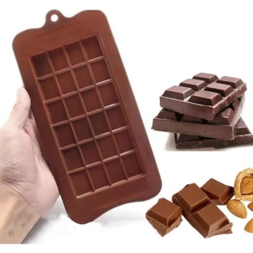 2Pcs Silicone Rectangle Chocolate Block Molds Washable High Temperature Resistant Baking Dessert DIY Mould Kitchen Tool