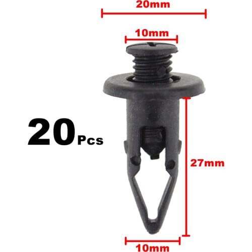 20pcs Bumper Clips Retainer Fastener Screws Rivet for Acura Honda Accord 91502-SM4-000