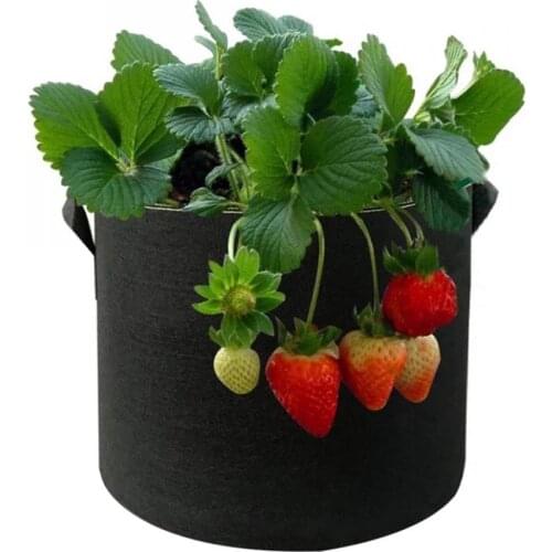 3Pcs 3/5/7 Garden Plant Grow Bag Vegetable Flower Pot Felt Planting Container Grow Bags Plant Nursery Pot Garden Supplies