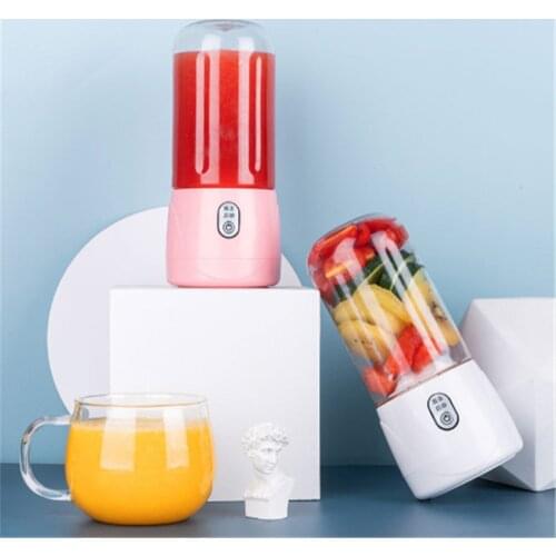 4 Blades Fruits Juicer USB Charging Juice Squeezer Portable Picnic Orange Blender Electric Smoothie Mixer Home Food Processor