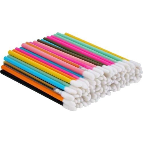 500pcs/pack Disposable Cosmetic Makeup Lip Brush Lipstick Lip Glossy Wands Pen Cleaner Applicator Lip Gloss Brushes Tools