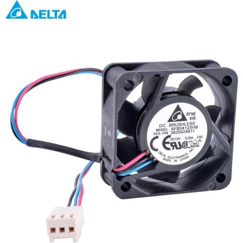 AFB0412SHB 4cm 40mm fan 4015 40x40x15mm 12V 0.35A Double ball bearing large air volume 3pin cooling fan