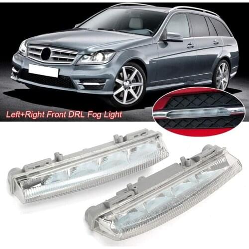 Car Front DRL Daytime Running Light Fog Lamp for Mercedes Benz W204 W212 C250 C280 C350 E350