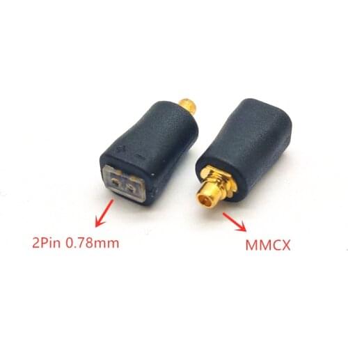 DIY 2Pin 0.78mm Female to MMCX Male Adapter interface Conversion pin Connector (1 pair)