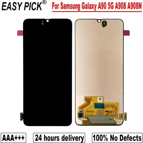 For Samsung Galaxy A90 5G A908 A908N A908FD SM-A9080 LCD Display Touch Screen Digitizer Assembly Free Tools For Samsung A90 4G