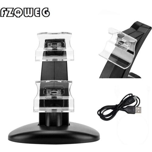 FZQWEG Dual Controller Charger Holder USB Gamepads Dock Station Stand Charger For Xbox One / Slim Fast Shipping