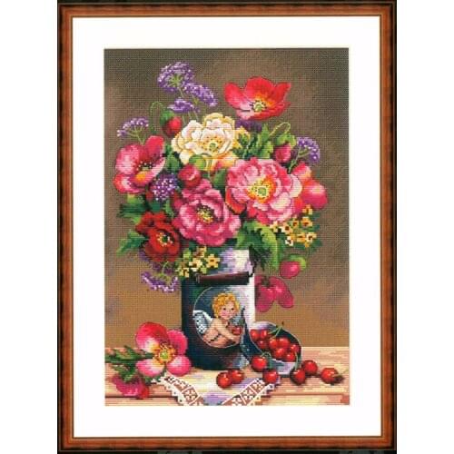 HH MM Gold Collection Counted Cross Stitch Kit Cross stitch RS cotton with cross stitch Merejka K-91