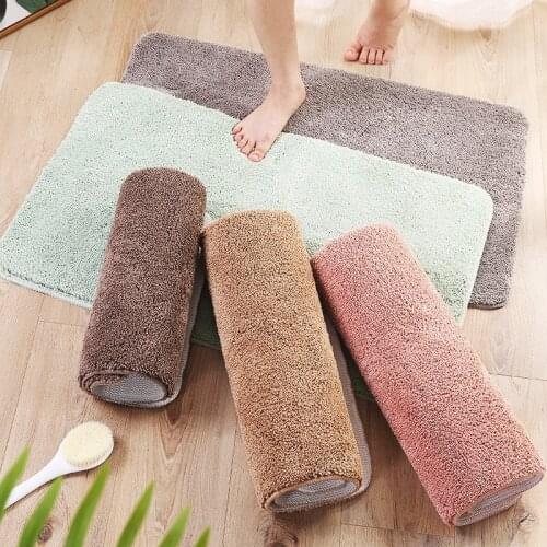 Floor Mat Non Slip Bedroom Rug Fur Entrance Area Kitchen Small Carpet