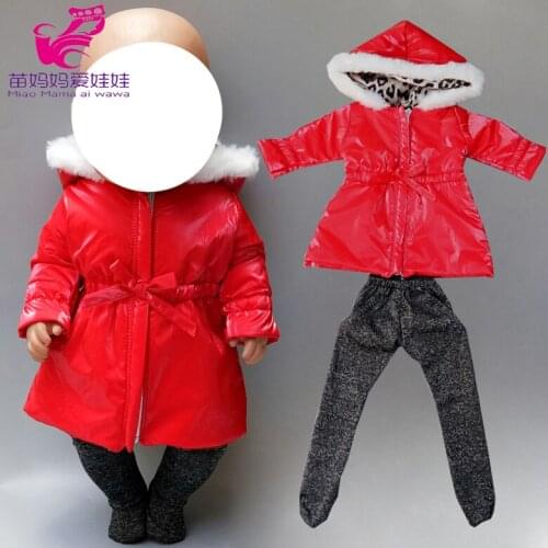 Doll new clothes coat set for 43cm doll down jacket 18" girl doll children gifts