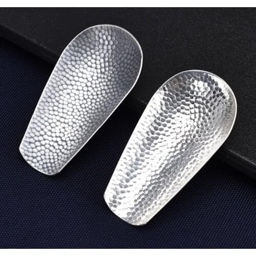 Hammer Tea Shovel Handmade Sterling Silver 999 Teaspoon Teaset Chinese Kongfu Tea Ceremony Tearoom Drinktea Accessories