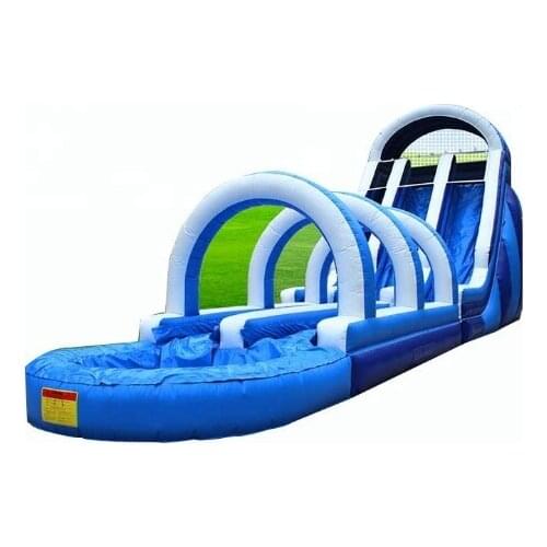 New arrvail Amusement park inflatable water slide double lanes for sale