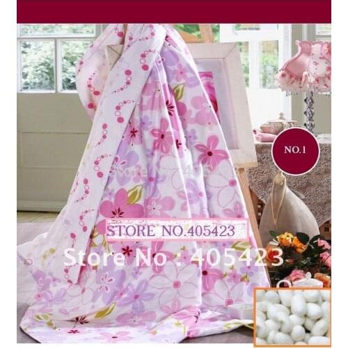 Summer 100% natural Mulberry silk quilt,Chinese real silk quilt,silk bedding,size:150*210cm,filling weight:0.3KG