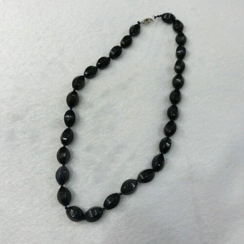 3pcs/lot Natural Quartz Stone Blue Sandstone Colorful Choker Necklace Knotted Facet String Energy Beaded Necklace Collar Free