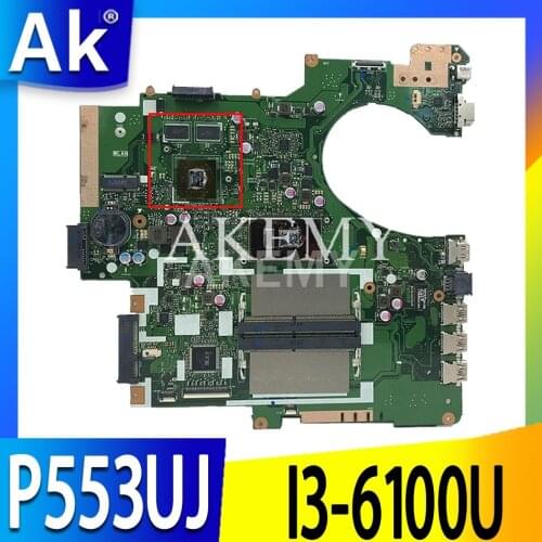 P553UJ Motherboard For ASUS P553UA PRO553U PRO553UJ P553U Laptop Motherboard I3-6100U Test work 100% original Motherboard
