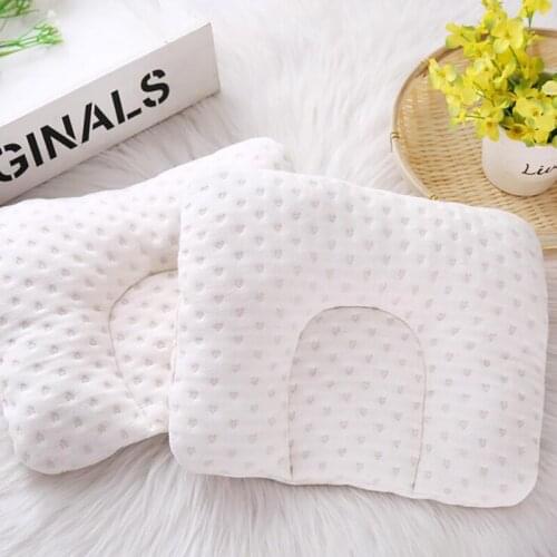 Newborn Infant Baby Pillow Newborn Infant Comfortable Cushion Prevent Flat Head Skin-Friendly