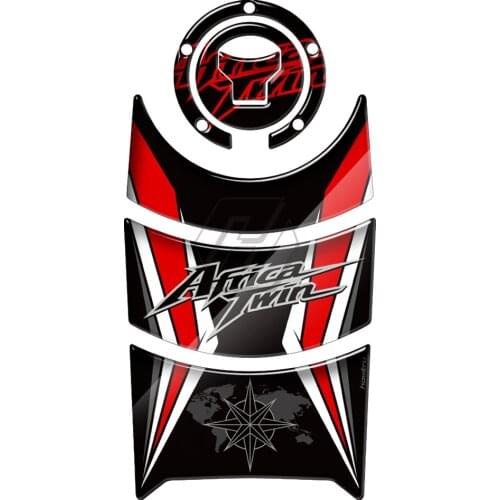 For Honda Africa Twin 2016-2019 Motorcycle Gas Tank Pad Protector 3D Resin