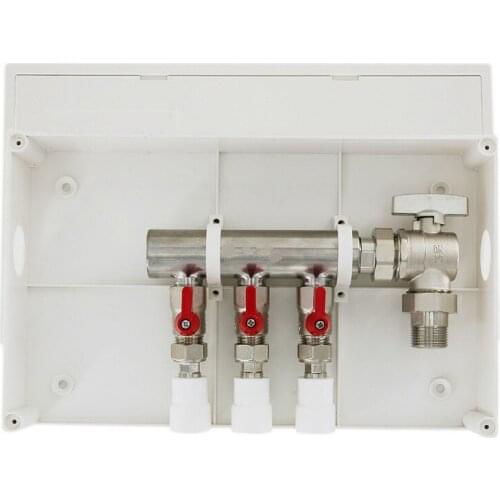 SS304 Three outlets water knockout drum water trap High pressuer water ball valve single and double head PPR standard suit