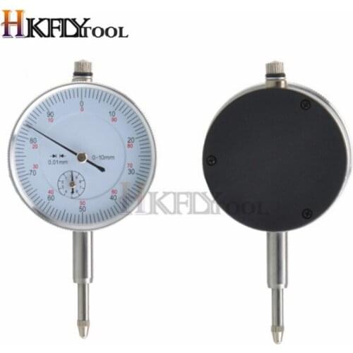 Dial Indicator Precision 0.01mm Accuracy Gauge Test With Lug Back Measurement 0-10mm Meter Resolution Indicator Gauge