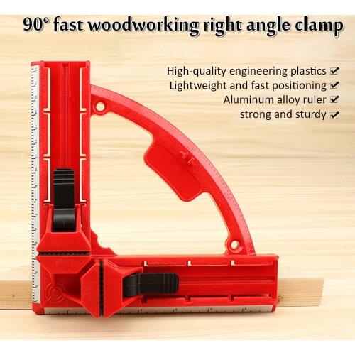 90 Degree Angle Clamp Picture Frame Corner Clamp Fish Tank Clamp Diy Aluminum Ruler Woodworking Hand Tools Multi-tool For Home
