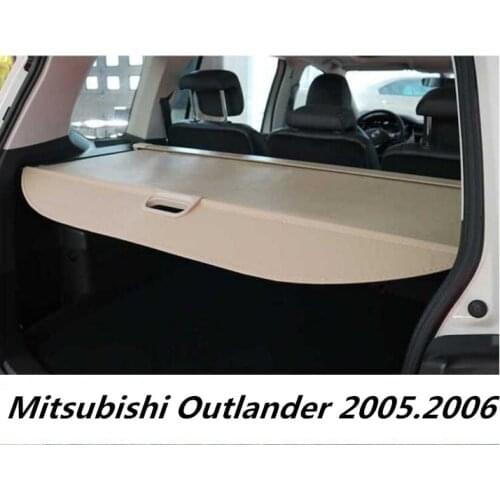 Car Rear Trunk Security Shield Cargo Cover For Mitsubishi Outlander 2004 2005 2006 High Qualit Auto Accessories Black Beige