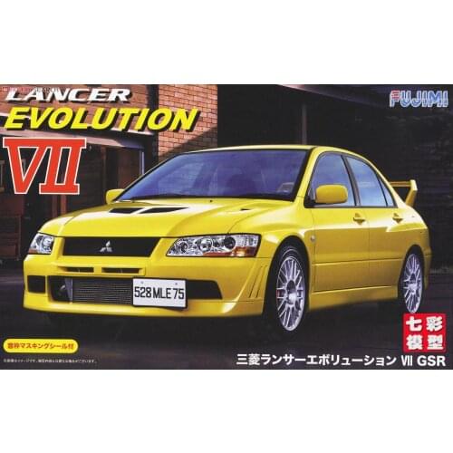 1/24 Fujimi Plastic Assembled Car Model Toy Mitsubishi Lancer Evolution VII GSR Static Model DIY Assembled Model Kit #03920