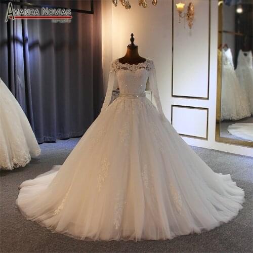 2022 Ball Gown Wedding Dress High Quality With Long Sleeves