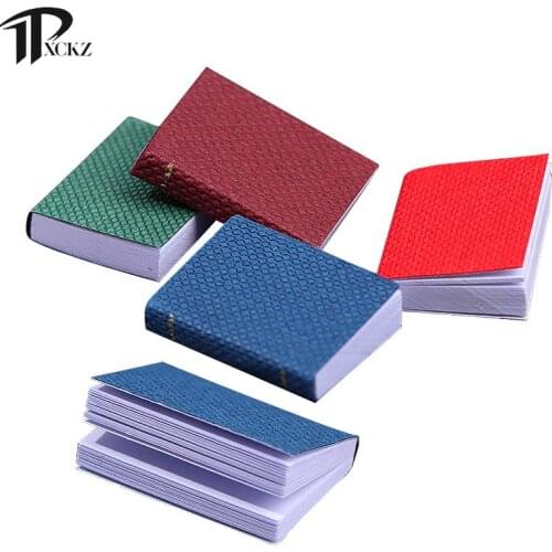 4pcs/set Dollhouse Mini Doll House Pocket Book Scene Shooting Props 4 Color Mini Books Model 1:12 Furniture Accessories