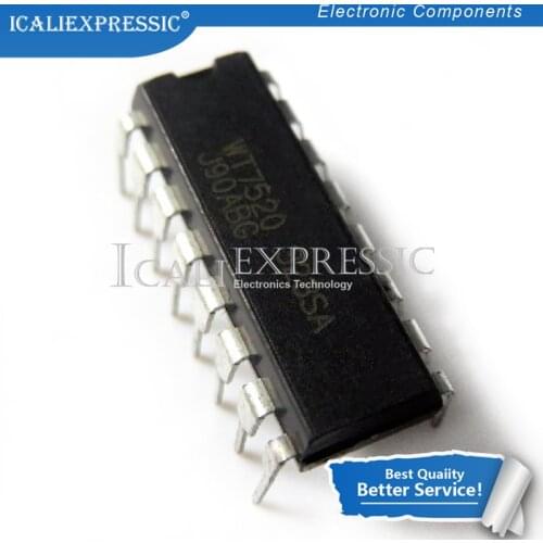 5PCS WT7520 7520 DIP-16 In Stock