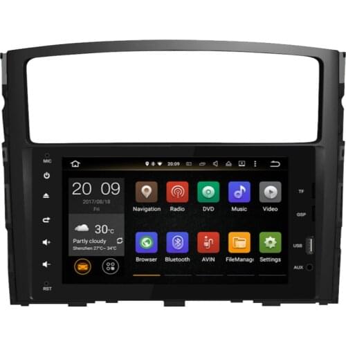 Octa Core Android 10.0 Car GPS Navigation For Mitsubishi Pajero V97 2006-2015/Montero Multimedia DVD Player Radio Head Unit