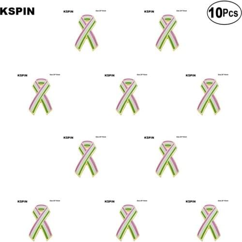 Genderqueer pride Flag Brooches Lapel Pin Flag badge Brooch Pins Badges 10Pcs a Lot