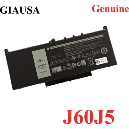 GIAUSA Genuine J60J5 battery for Dell E7270 E7470 battery 1W2Y2 242WD MC34Y J6Oj5 battery