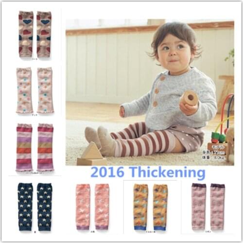 2016 Thickening Cotton Knee children baby girl/boy Lovely toddler legging baby leg arm warmers anti- abrasion knee leggings