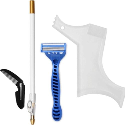 Moustache care suit moustache modeling tool folding comb Beard shaping kits