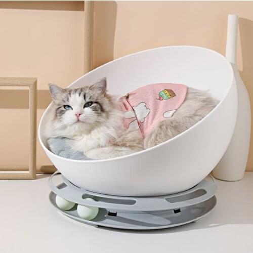 Single-layer circular cat carousel nest, semi-circular cat carousel nest