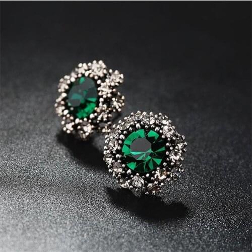 Luxury Simple High-end Wild Crystal Womens Earrings Fashion Bridal Jewelry Accessories Party Wedding Earrings