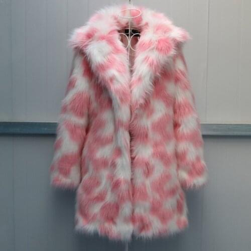 SLJSBJW Artificial Fur Coats