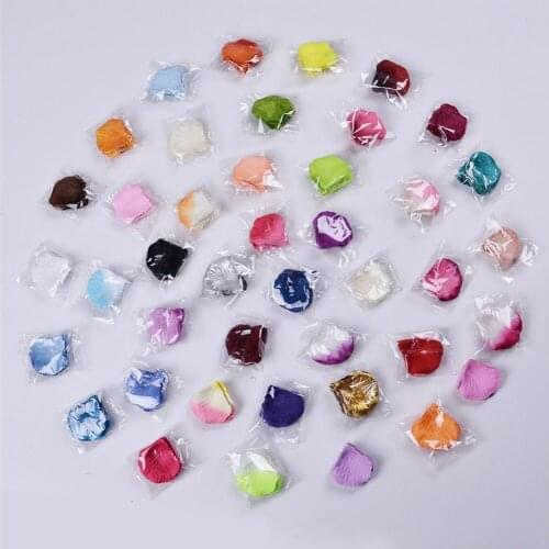 100pc Silk Rose Artificial Flowers Bride To Be Wedding Decoration Petals Table Flowers Bachelorette Party Decoration Mariage