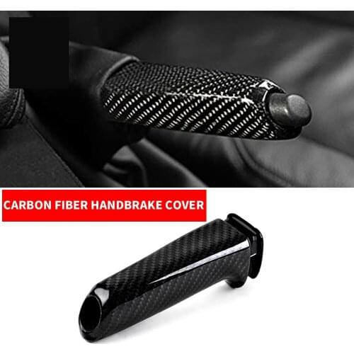 Carbon Fiber Universal Car Handbrake Grips Cover Interior For BMW 1 2 3 4 Series E46 E90 E92 E60 E39 F30 F34 F10 F20 Accessories