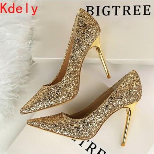 Women High Heels Rhinestone Women Shoes Pumps Women Heels Shoes Ladies Bling Bridal Wedding Shoes Ladies Plus Size